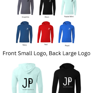 Joel Park Training - Logo Sun Shirt with Hood (Front and Back Logo)